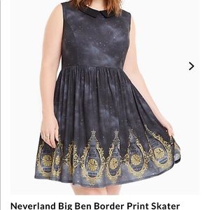 Peter Pan Big Ben Print Skater Dress